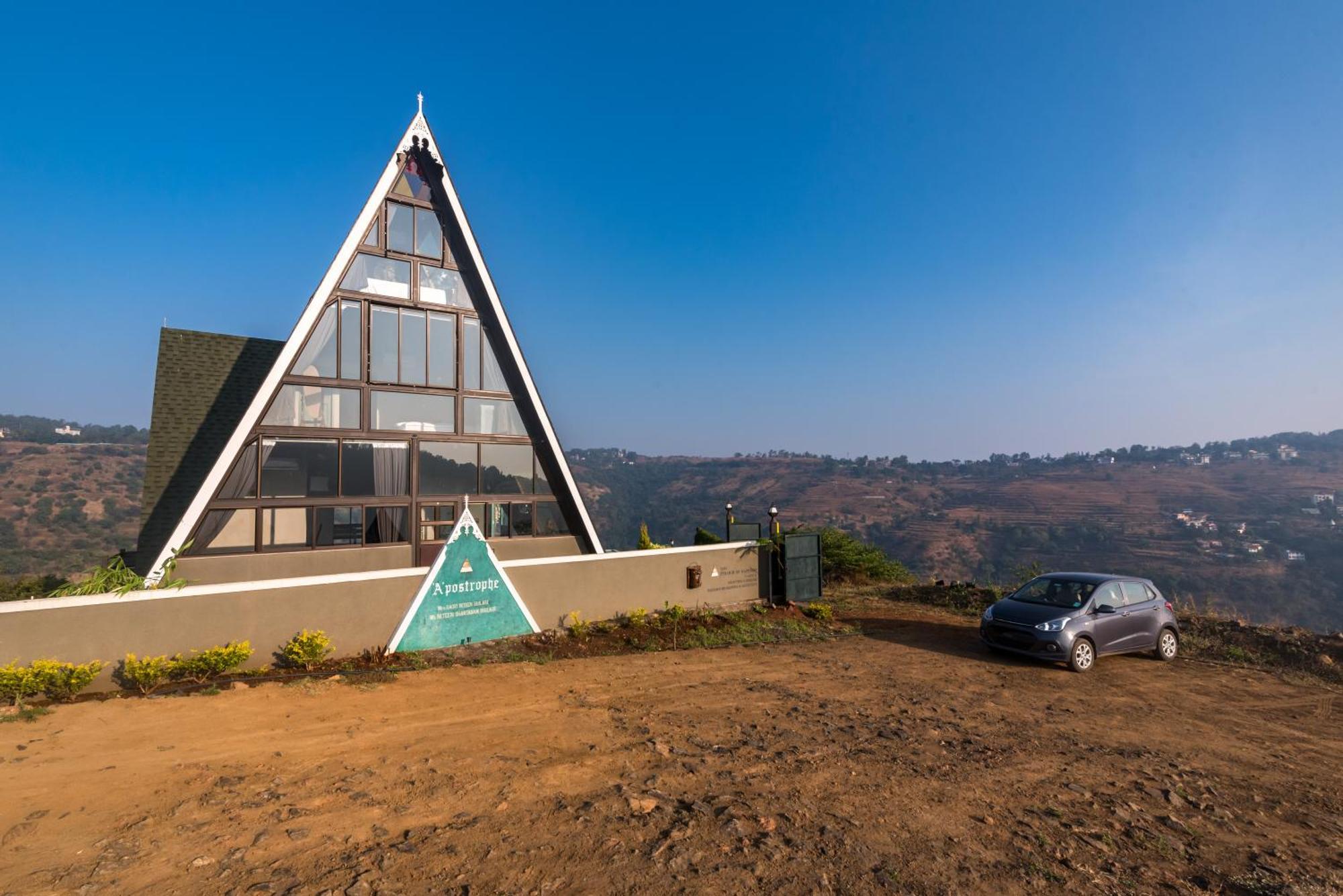 Saffronstays A Vantage, Panchgani - A Pyramid Shaped Unique Luxury Villa With Infinity Valley Views Exterior photo